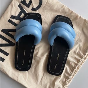 Proenza Schouler 
Puffy Slides
Color: Light Pastel Blue
Size: EU 38.5/ 8 US